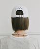 Nigaennikol Nicole Lettering Ball Cap_White Charcoal