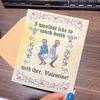 Medieval Valentine's Card with Envelope Vintage Medieval Love Greeting Card with Humorous Phrases Couples Boyfriend Girlfriend Gift