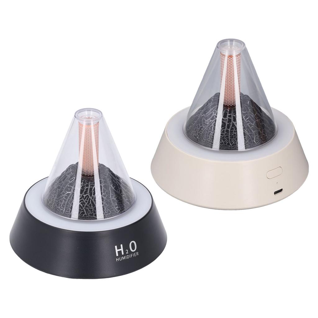 Volcano Aromatherapy Diffuser 7 Color LED Ambient Light Multiple Modes Quiet Auto Shut Off 80ml Volc