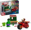 LEGO Super Heroes Marvel 76287 Iron Man with Motorcycle and Hulk Building Set