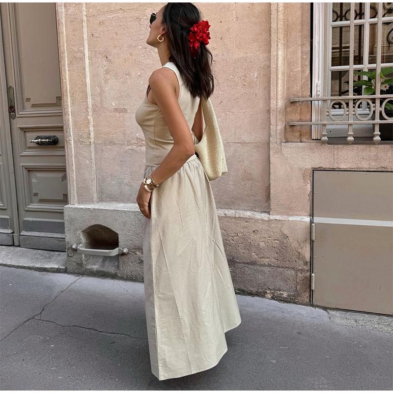 Women's Summer Dresses New Chic Slim Simple Elegant Holiday Dress Street Female Comfortable Youth Dress