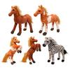 Horse Plush Doll Cute Foal Shape Stuffed Animal Soft Pony Plush Toy Skin-Friendly Comfortable Birthday