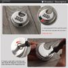 Safety Combination Lock Stainless Steel Discus Padlock 4 Digit (3inch) Round Cake Lock  Outdoor