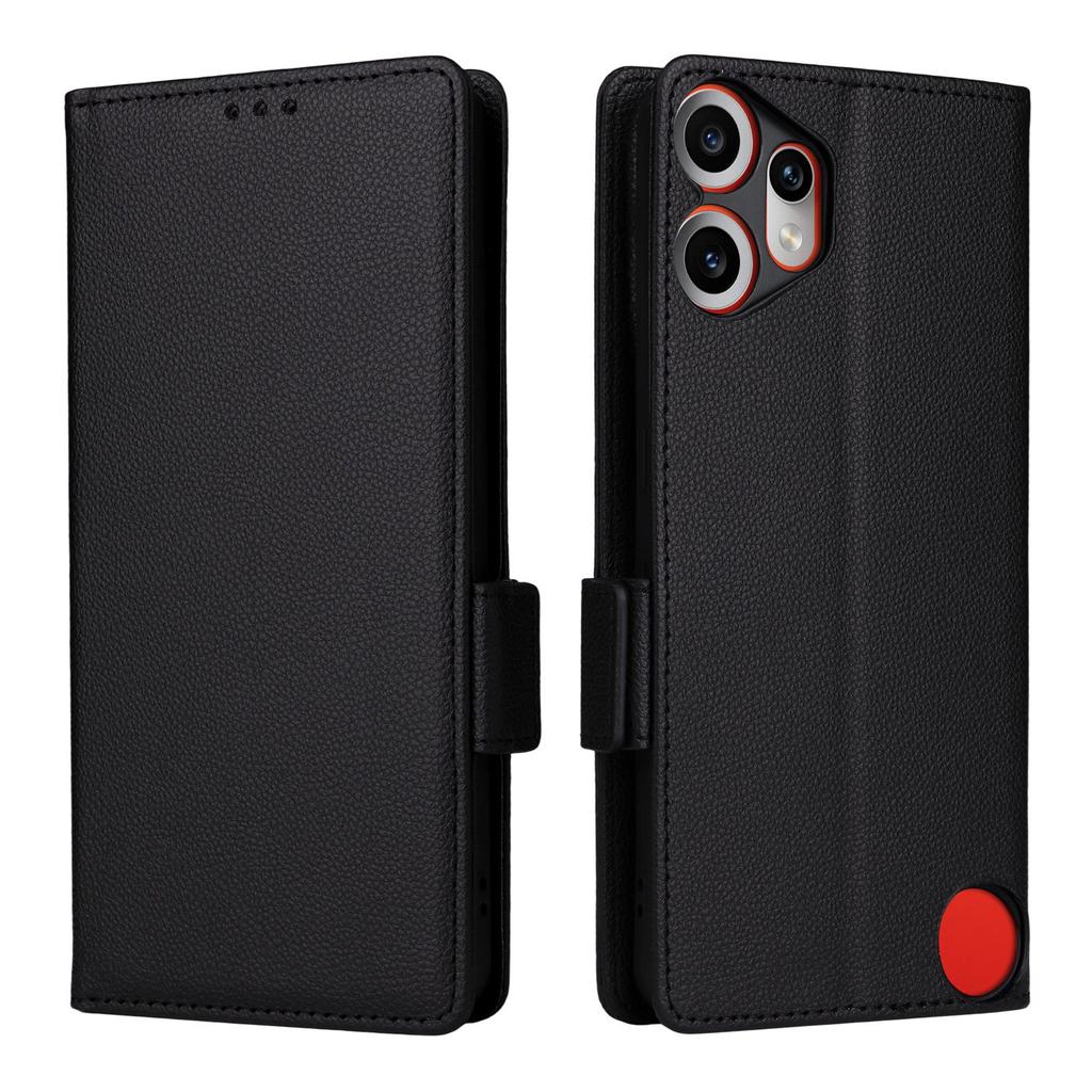 Flip Cover für Nothing CMF Phone 2 Pro PU-Leder Ganzkörperschutz Mit [RFID-Blockierung] Stoßfest Langlebig Retro Handyhülle