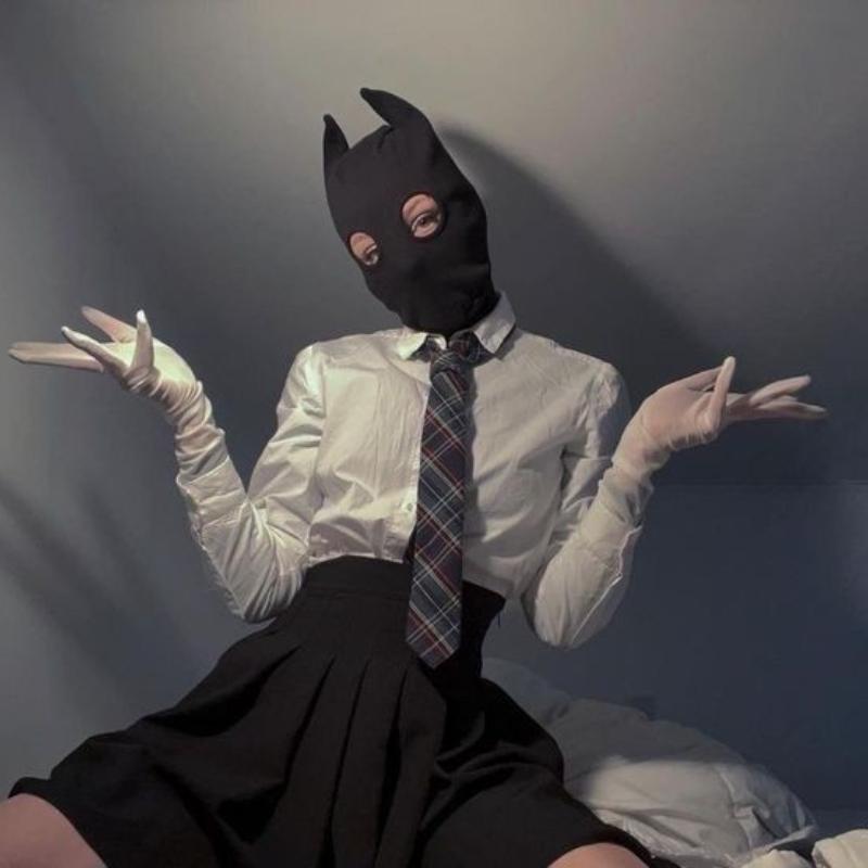 Pełna maska wiatroszczelna, ochrona szyi, męski i damski kapelusz Gini z trzema otworami