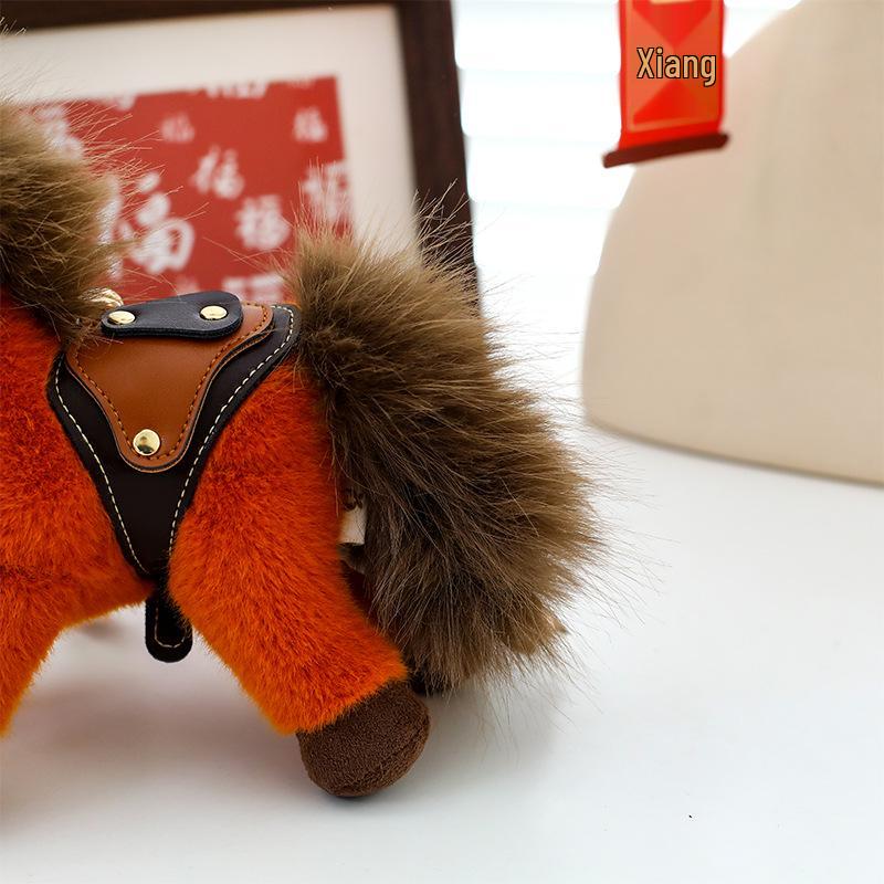 2026 Year of the Horse Plush Doll Bag Pendant - Zodiac Year Mascot New Year Gift