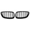 Car Front Grille Racing Front Sport Grill Gloss Black Double Slat Kidney Grille For BMW E92 E93 M3 2006-2009