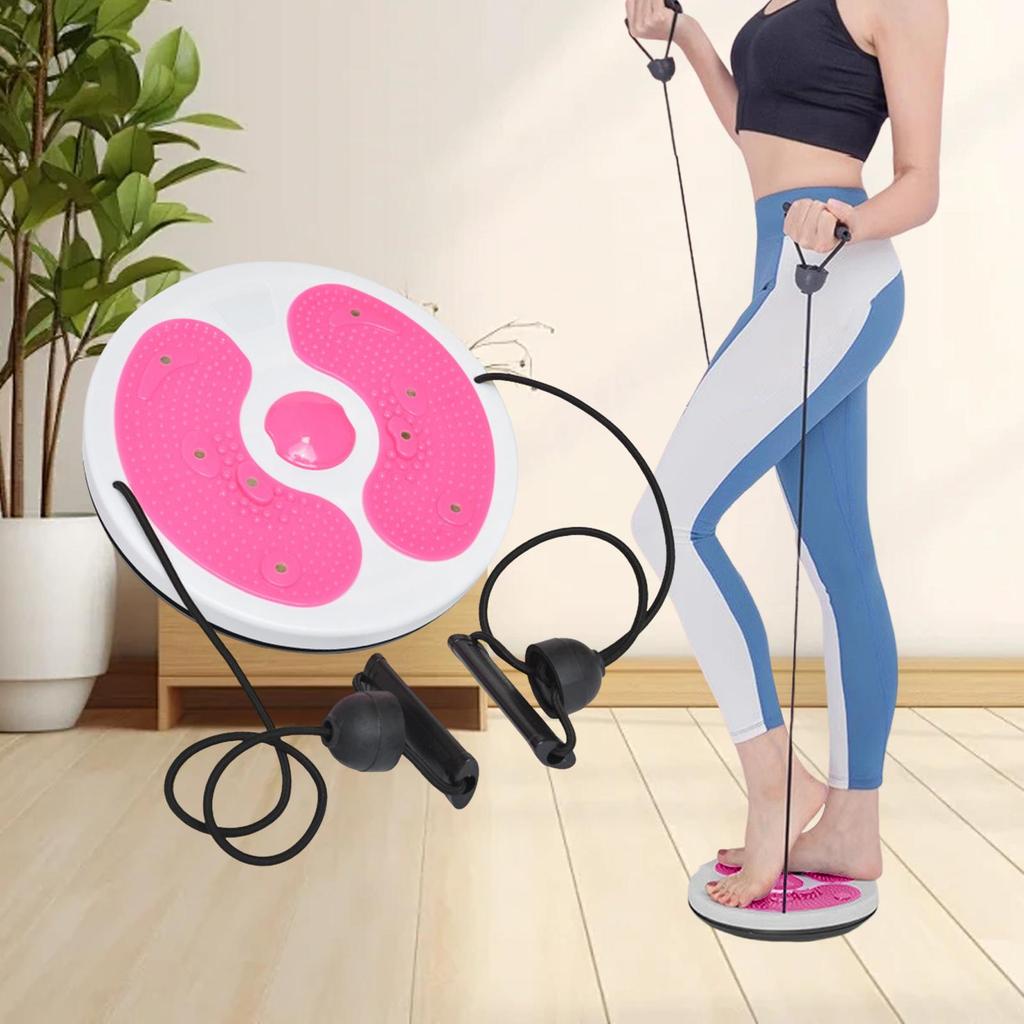 Twist Exercise Board Ergonomic Abdominal Workout Device for Thighs Arms Hips Pink