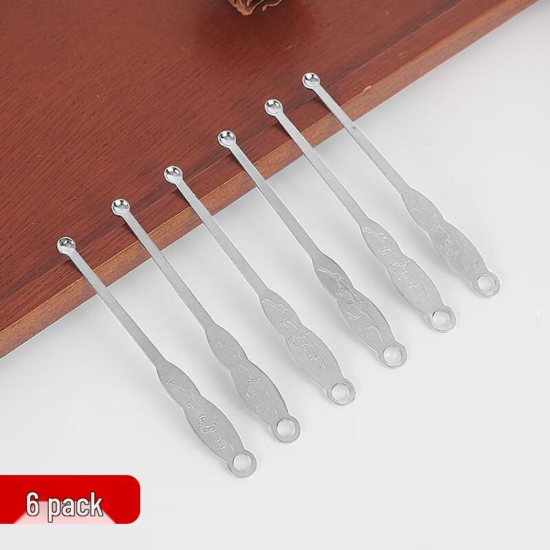 6-Piece Stainless Steel Traditional Ear Pick Set