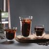 Kreatives Teeglas, doppelwandiges Design, transparentes Glas, Kaffeetasse, Glasbecher