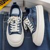 Soft washed denim shoes student sports canvas trendy shoes casual skateboard shoes 22 spring new