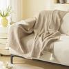 Modern Simple Knitted Blanket Throm Flowers Autumn and Winter Warm Nap Air Conditioning Blanket Bed Luxury Multi-Use