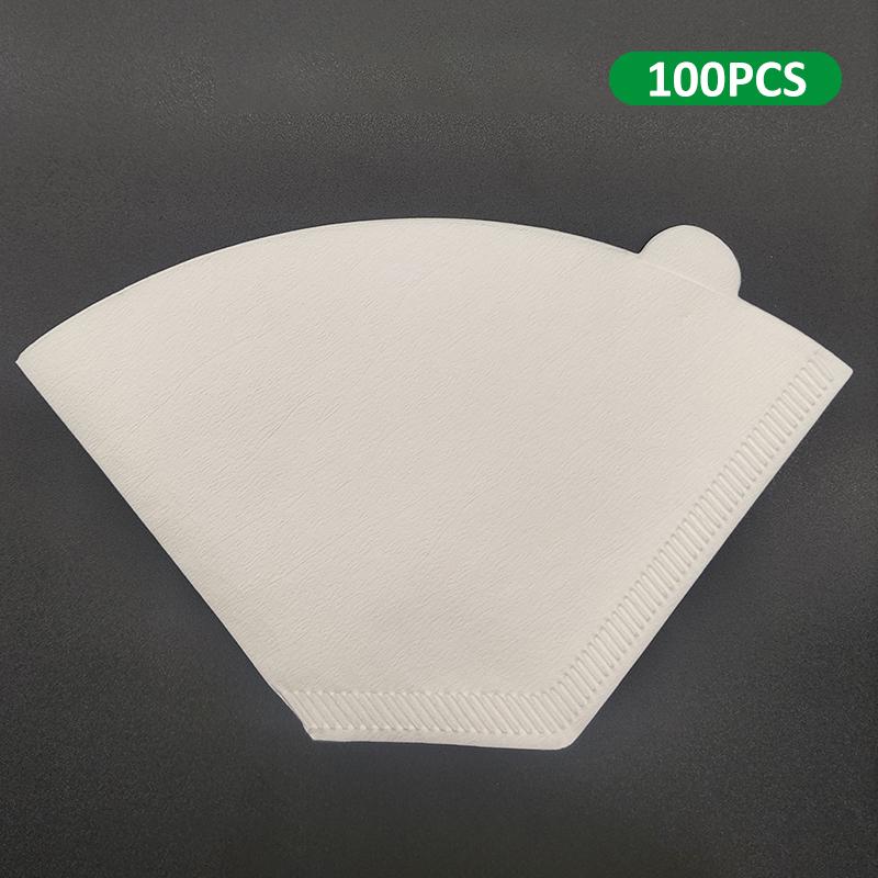 Disposable Coffee Paper Filters, 100 Pcs Cone Replacement Filter For coffee Maker U-shaped filter paper for drawer boxes