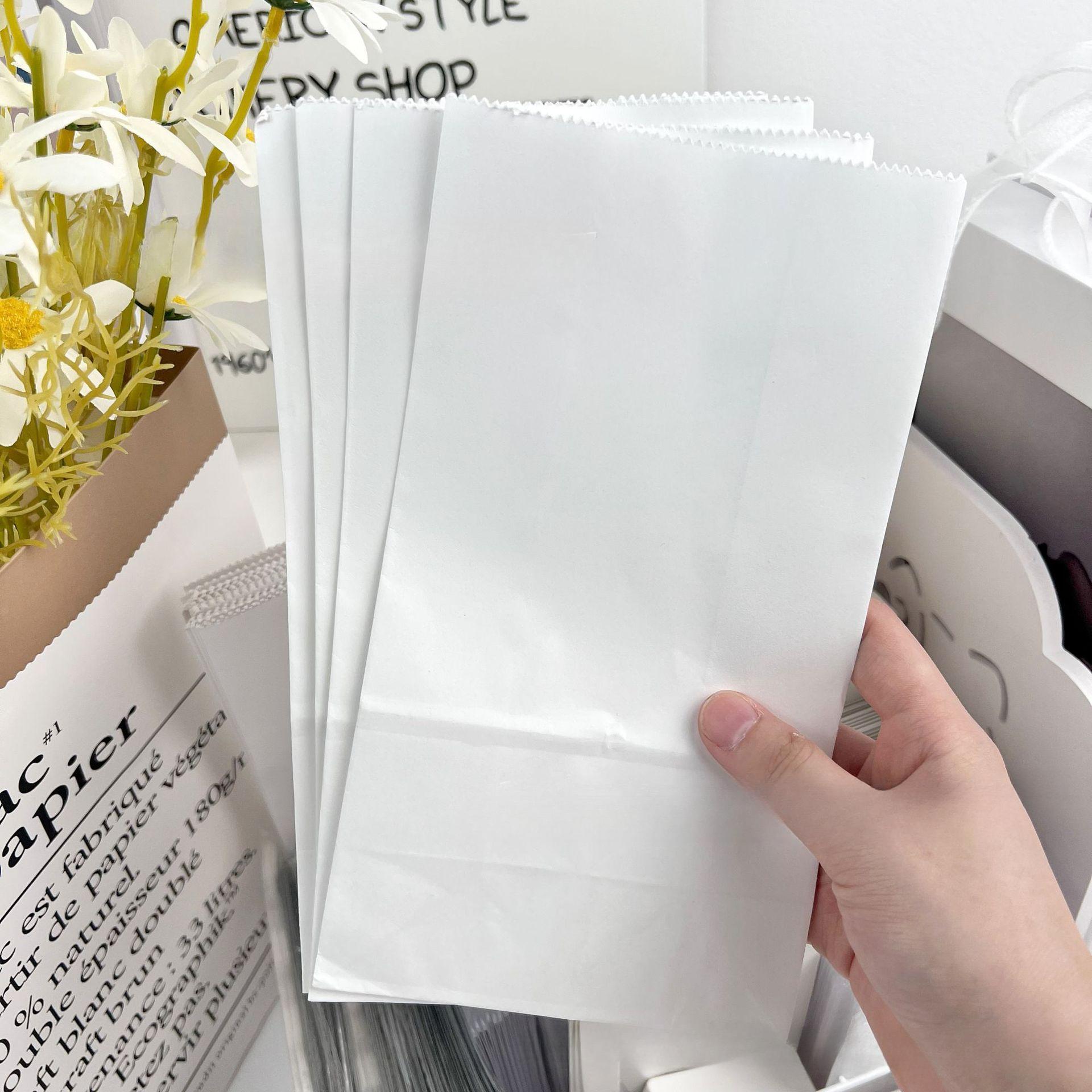 

Проста чиста біла листівка Пакувальний матеріал Паперовий мішок Star Opp Сумка Kpop Idol 3-дюймова фотокартка Упаковка DIY Декоративні матеріали 12*7*24cm