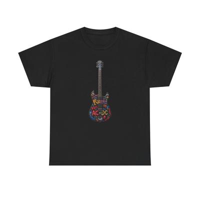 Legends Of Rock Guitar Rock Vintage Graphic T-Shirt Unisex Heavy Cotton Tee NEW Unisex T-Shirt