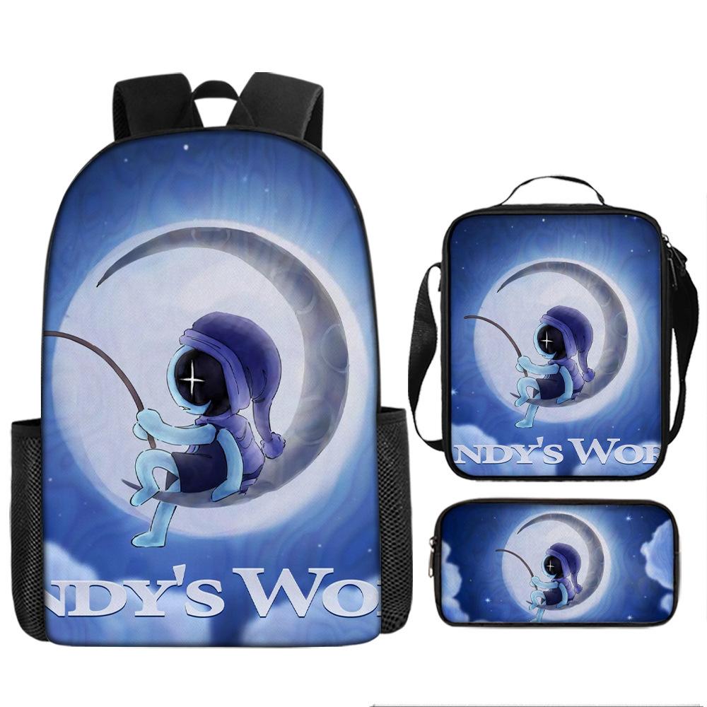 Dandy'S World Student School Bag Dandy'S World Cartoon Cute Backpack Three-Piece Set Satchel Bag Pencil Case