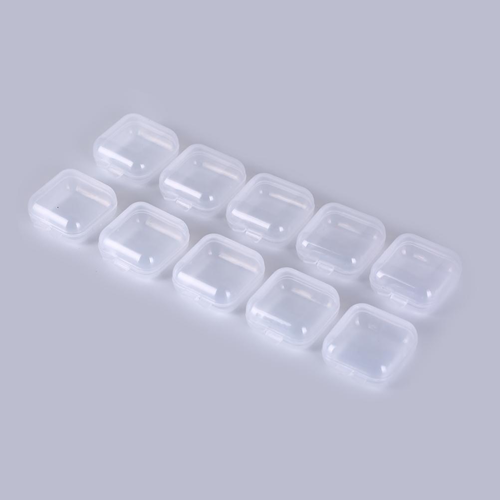 10pcs/20pcs Pill Earplugs Clear Mini Pill Storage Container Weekly Tablet Pill Medicine Box Plastic Case Organizer New