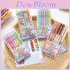 Adorável Conjunto de Canetas Gel Press-On Ins de 0,5mm, 6 Peças, Ideal Para Estudantes em Desenhos Fofos de Cartoon
