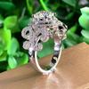 Women'S Aesthetic Wedding Ring With Brilliant Cubic Zirconia Graceful Engagement Fashion Jewelry Design