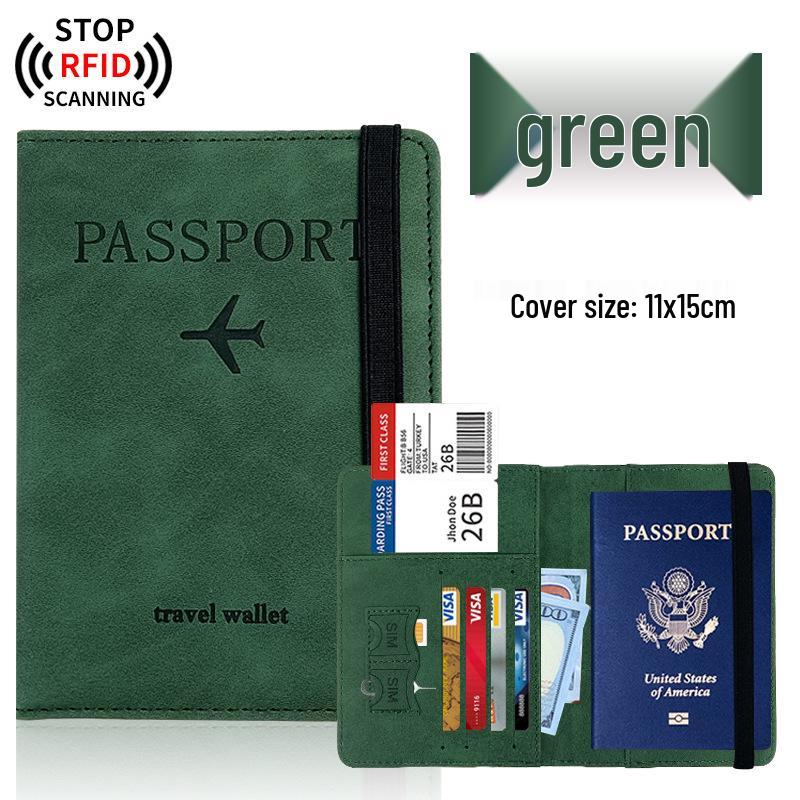 Customizable Multi-Color PU Leather Passport Holder Set