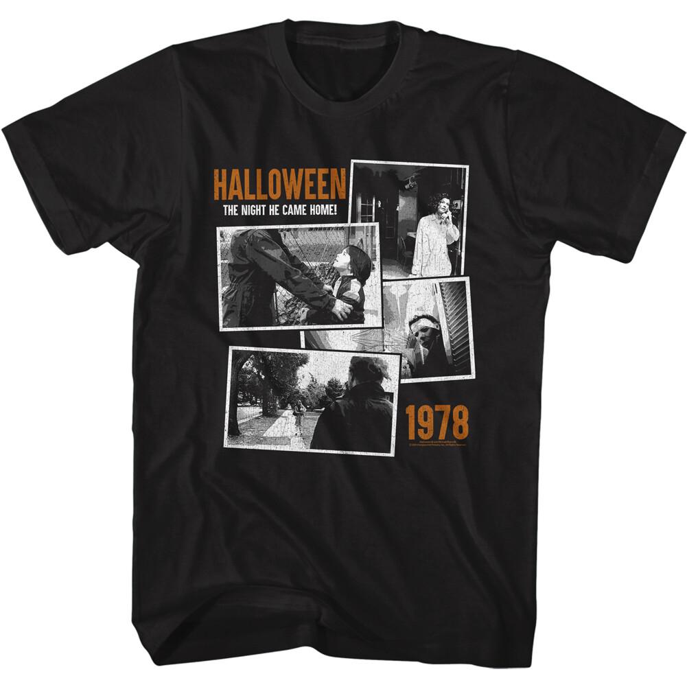 Halloween Horror Movie Collage 1978 The Night He Came Home Men T Shirt M
