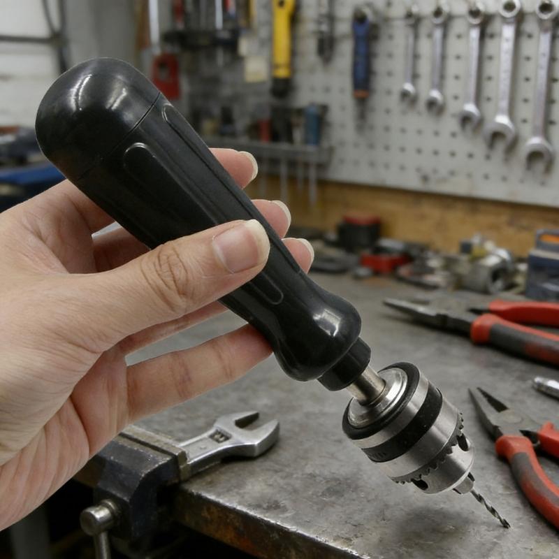 Ergonomic Manual Drill Set Contains 10Pcs High Hardness Bit (0.3-3mm) Ideal For Wood Plastic And Resin
