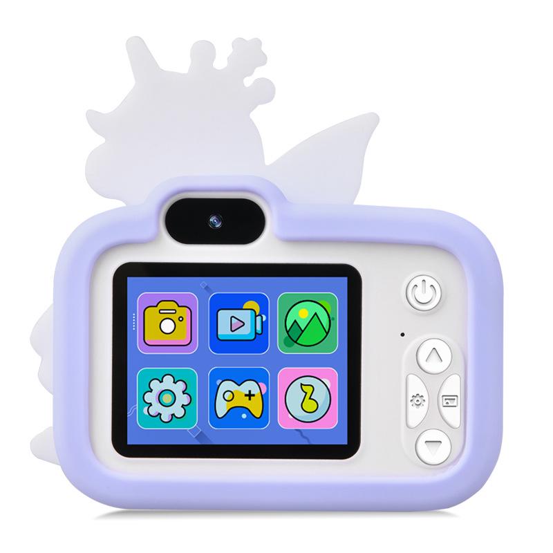 New Style Kids' HD Unicorn Digital Camera with Front & Rear Dual Lenses - Mini Cartoon Video Recorder, Ideal Baby Gift