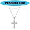 Elegant Cross Pendant Necklace Alloy Minimalist Design Adjustable Chain for Women Jewelry Gift Versatile Daily Wear