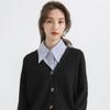 Detachable False Collar Stripes Lapel Half Shirt New Neckline  Women Girls