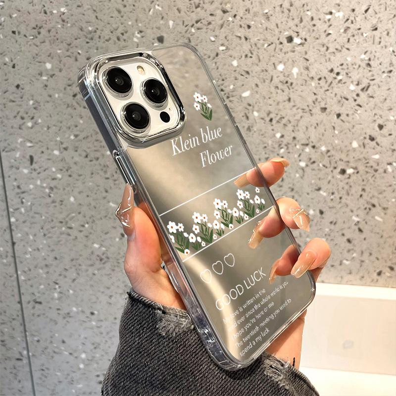 Pouzdra na mobilní telefon pro iPhone 11 13 XR 15 Pro Max 12 14 Pro Max Case iPhone 16 XS Max Mirror Ochranné pouzdro Mirror Exquisite Cartoon Waterproof