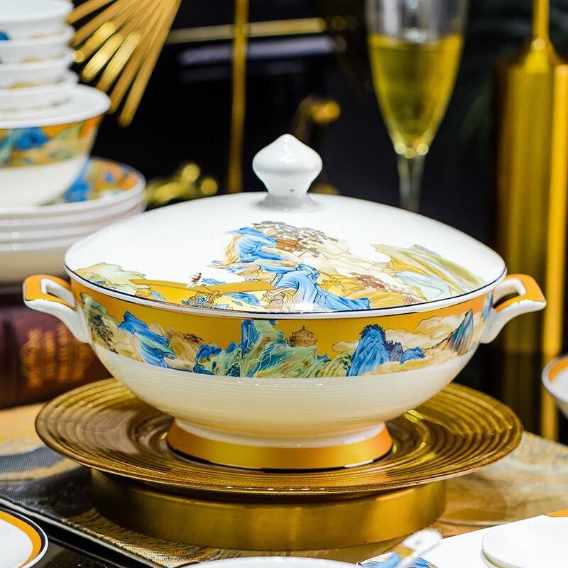 Wei Yi Jingdezhen Luxury Ceramic Dinnerware Set