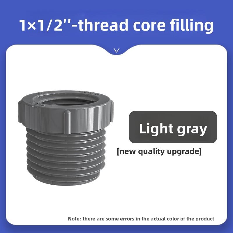 1 PZ 1/2" 3/4" 1" Filettatura Maschio Femmina Riduttore PVC Raccordo Connettore Tubo Acqua Giardino Adattatore Irrigazione Giardino Boccola Connettore