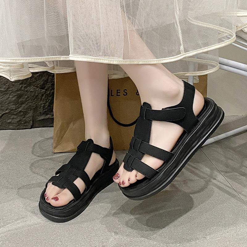 Women's sports sandals new fashion versatile design thick bottom heightening soft wear-resistant durable slippers casual beach shoes