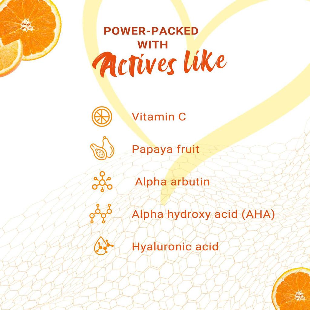 NutriGlow Advanced Organics Vitamin C Skin Lightening Serum 1.76 Oz