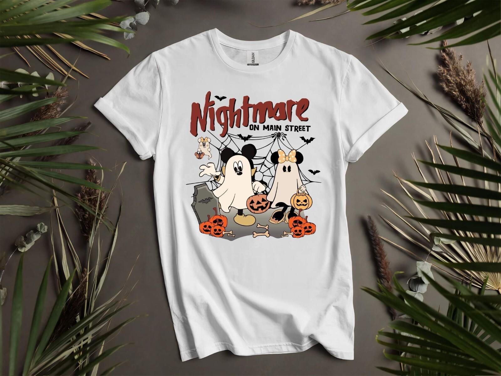 Mickey And Minnie Halloween CosplayT-shirt T shirt Men Women Unisex Tshirt K1037 S
