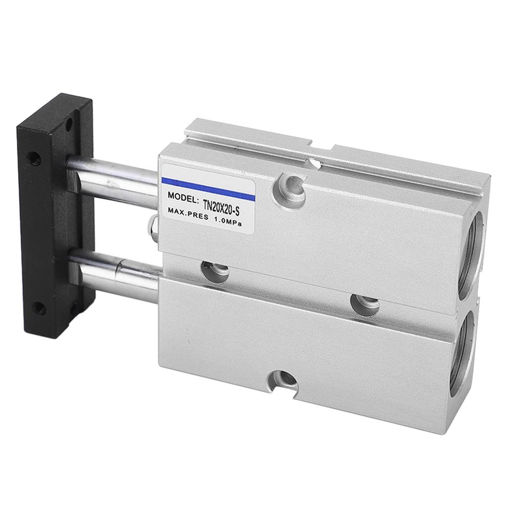 Dual Action Pneumatic Cylinder Aluminum Alloy Double Rod Double Shaft Air Cylinder 20mm Bore 20mm