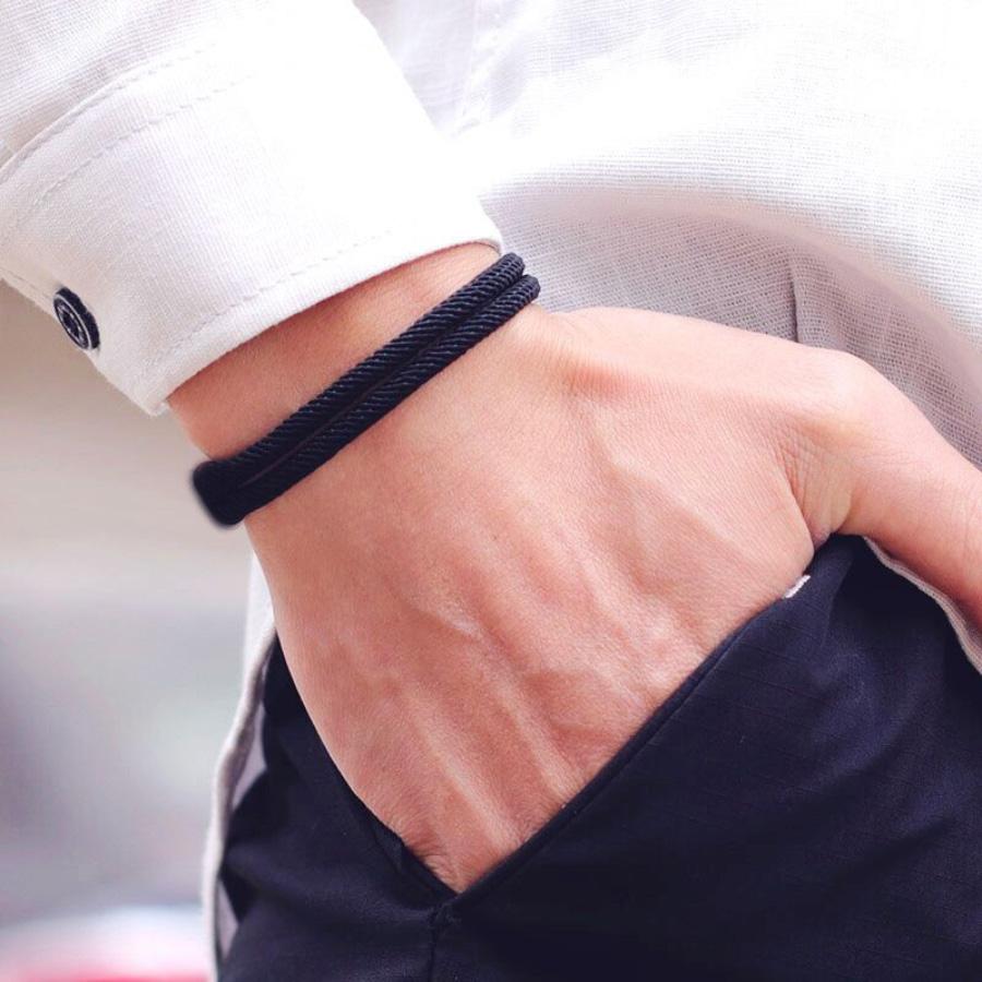 Minimalist String Bracelet For Men Grade A 4mm Rope Outdoor Rescue Survival Braclet Handmade Leisure Accessories Pulseria Homme
