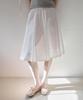 Letter From Moon Cottage Patchwork Midi Skirt (White)