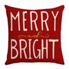 New Christmas Cartoon Pillow Cover Sofa Bedside Linen Printed Gift Square Cushion Cover