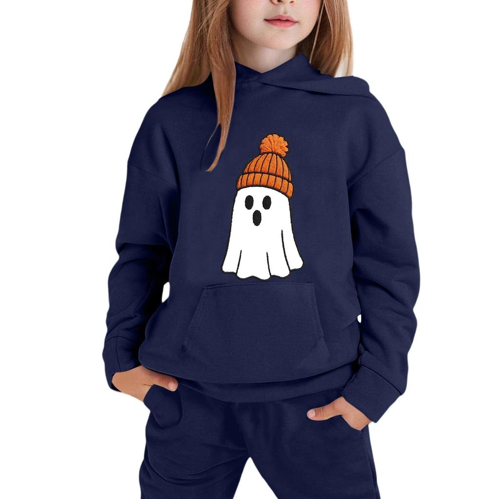 Children's Hoodie with Halloween Print for Casual Wear