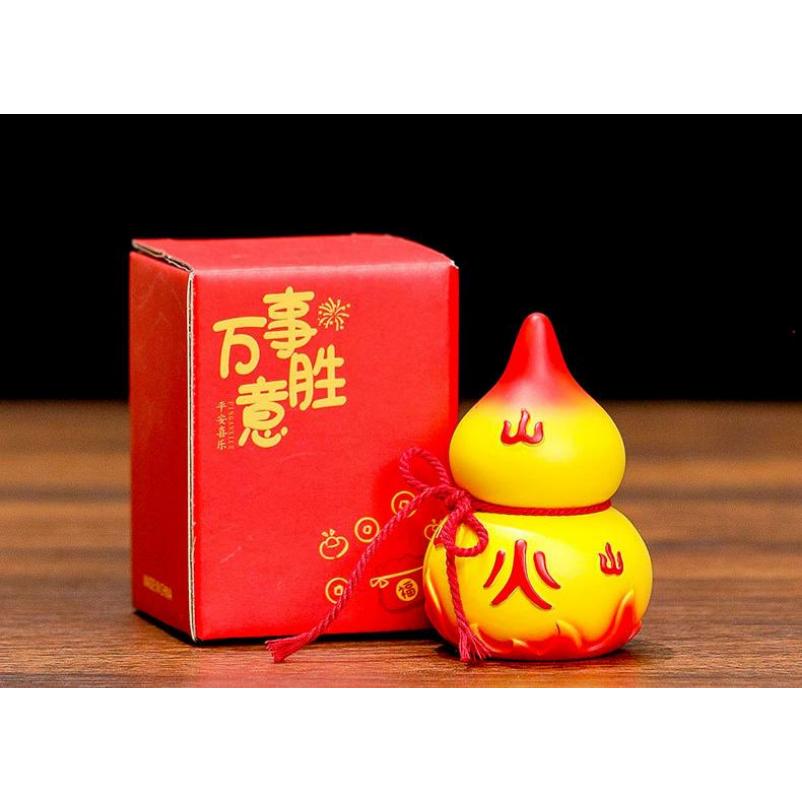Bring Wealth and Luck Photo Props Yin Yang Feng Shui with Tassel Home Decor Housewarming Gift Gourd Crafts Hanging Ornament