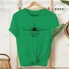 Summer Airplane Mode Print Tshirts Unisexs Fashion Casual Short Sleeve Tee Streetwear Graphic Tops for Unisex Clothing LW03