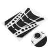 Motorcycle Fuel Tank Sticker Sponge Tape Round Dot Universal Personalized Pad Protector(Black Silver )