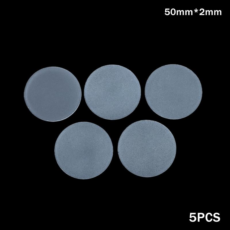 5 Stück Matts Glas Rund Flach Halbtransparent Frosted Glas Lampenschirm für LED Lampe Deckenleuchte Taschenlampe