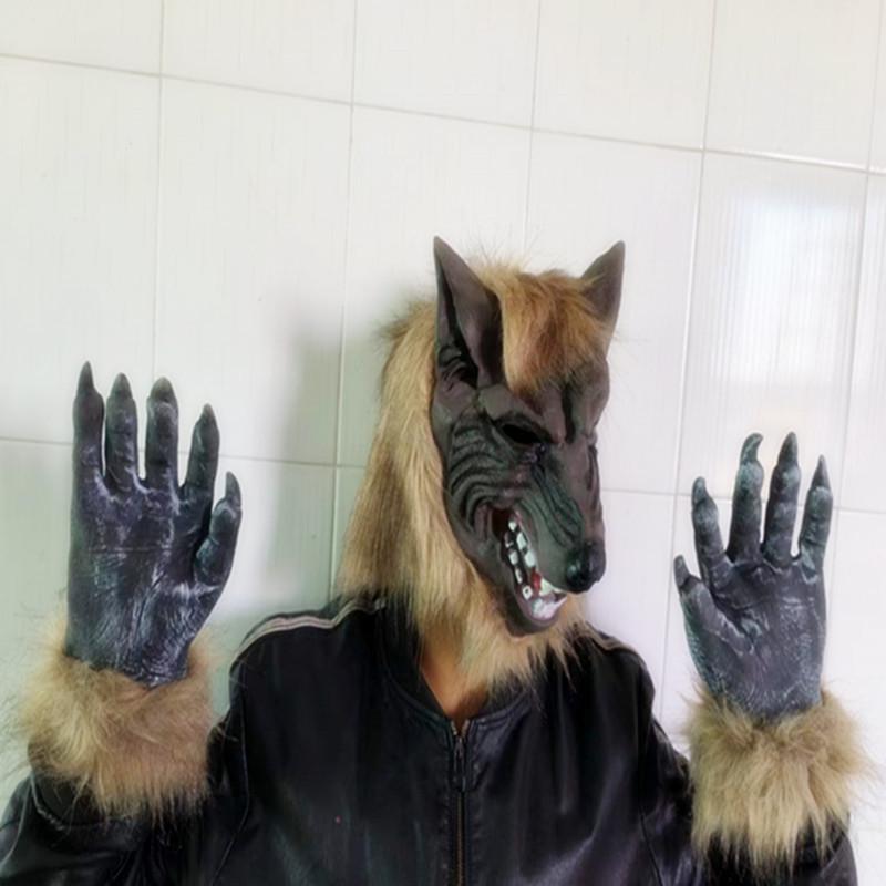 Halloween Werewolf Horror Masquerade Full Head Wolf Mask