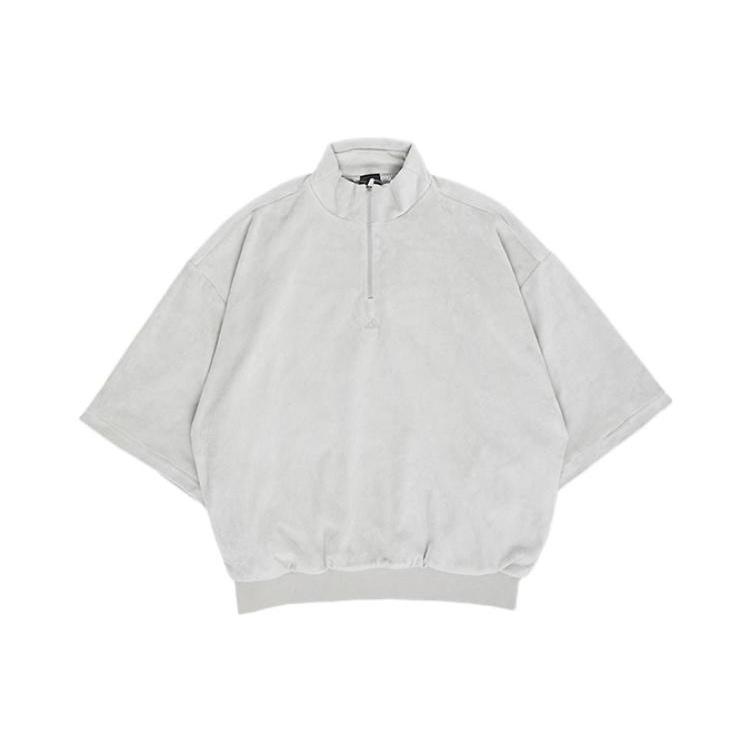 adidas Basketball Velour 1/2-Zip Sweatshirt Men s IA1990 XS