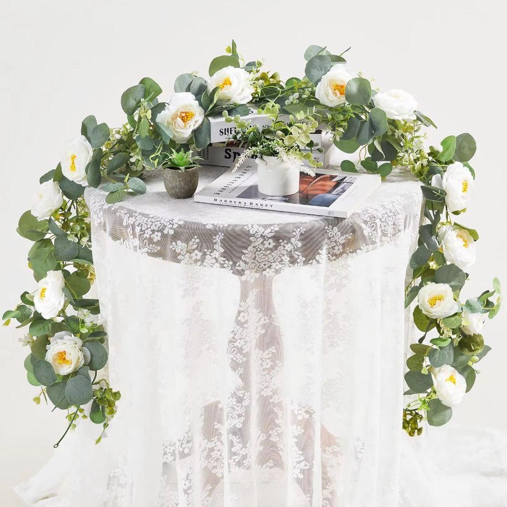 Fiori Artificiali Addobbo Ghirlanda di Fiori Piante Rampicanti Finte in Plastica Vite Finta Realistica Vite Simulati Fiori Artificiali Fatti a Mano Vite