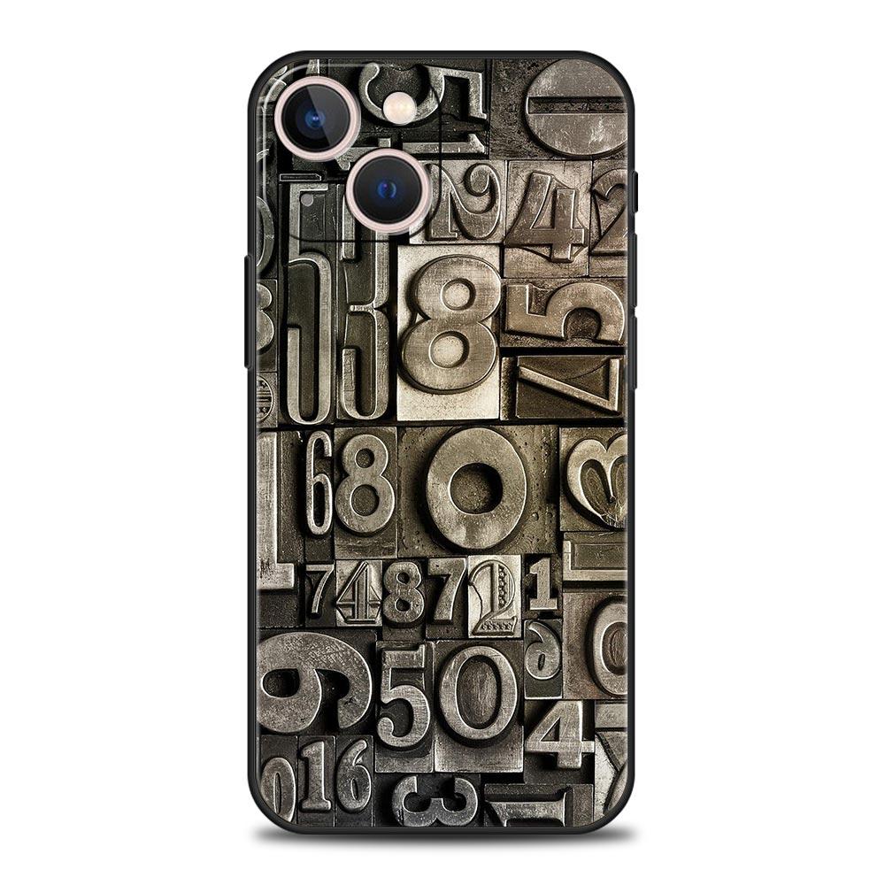 Muster Telefonhülle Cover für iPhone 17 16 15 14 13 12 Pro Max 11 Pro Max 17 AIR Plus Stoßfest Weiche TPU Hülle Fundas Tasche
