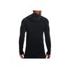 Under Armour Solid Color Hooded Long Sleeve T-Shirt Men tops Black 1370447-001