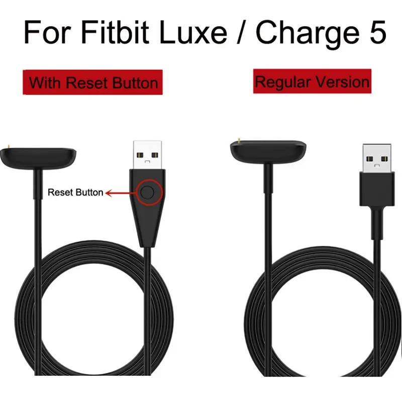 USB Ladekabel für Fitbit Luxe Armband Magnetischer Adapter Zubehör für Fitbit charge 5 6 Smartwatch